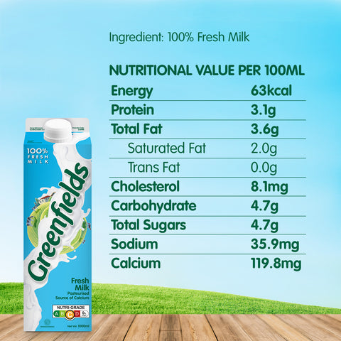 Greenfields ESL Full Cream Milk 1L (Buy 2 at $6.20)