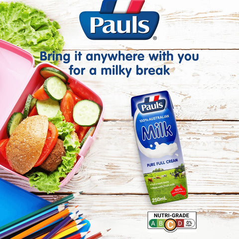 Pauls PURE UHT MILK (250ML x 6) x 4 Carton Sales