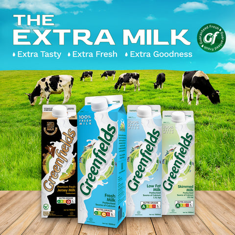 Greenfields ESL Skimmed Milk 1L (Buy 2 at $6.2)