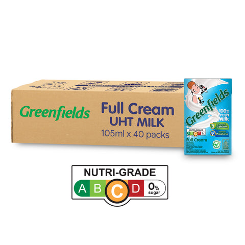 Greenfields UHT Full Cream Milk 105ml x 4s x 10s Carton Sales