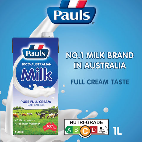 Pauls UHT Milk 1L (Pure Full Cream)