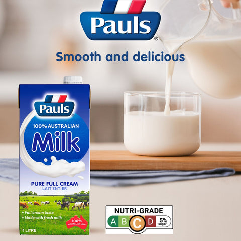 Pauls UHT Milk 1L (Pure Full Cream)