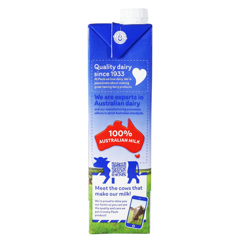 Pauls UHT Milk 1L (Pure Full Cream)