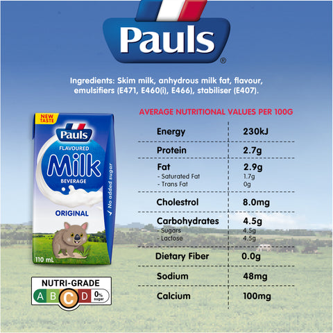 Pauls UHT Kids Milk (Original) 110ML 12 X 4Packs Carton Sales