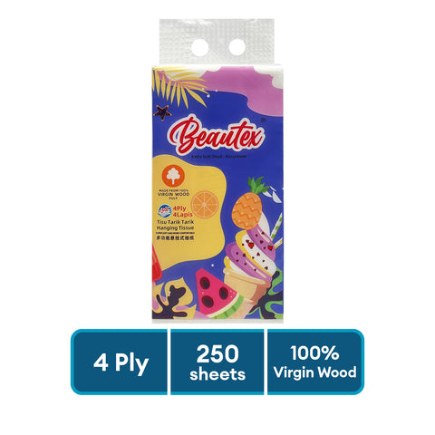 Beautex 4 Ply Hanging Tissue 250S (Buy 4 For $5.80)