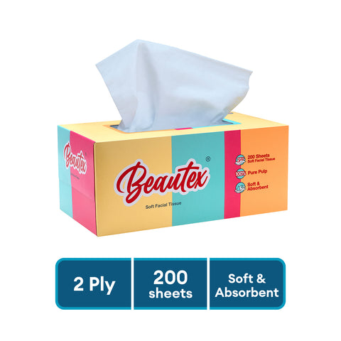 Beautex 2ply Box Tissues 5 x 200s