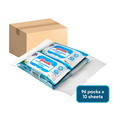 Beautex Anti-bacterial Wipes Aloe Vera (24x 4 x 10 Sheets) Carton Sales