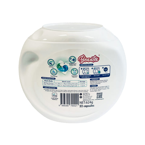 Beautex 4 In 1 Antibacterial And Anti - Dust Mite Spring Blossom Laundry Capsule 52s x 3 (Bundle Sales)