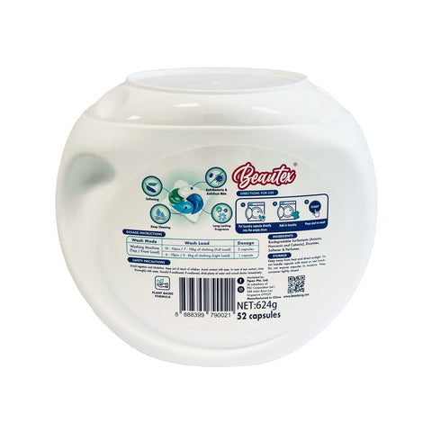 Beautex 4 In 1 Antibacterial And Anti - Dust Mite Laundry Capsule Bundle Sales (3 Boxes x 52s)