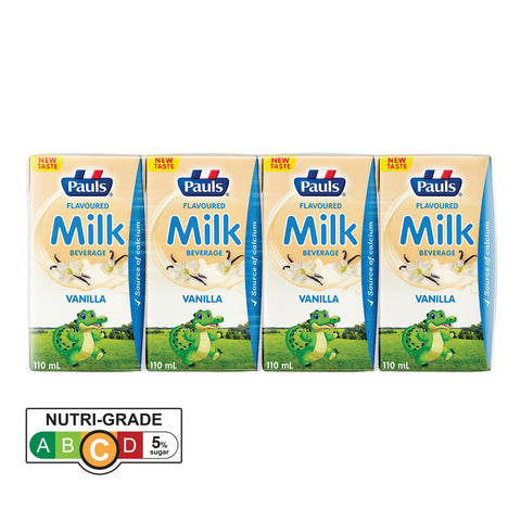 Pauls UHT Kids Milk (Vanilla) 110ML 12 X 4Packs