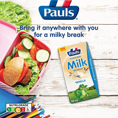 Pauls UHT Kids Milk (Vanilla) 110ML 12 X 4Packs