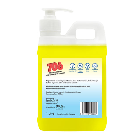 TP706 Antibacterial Dishwashing Pineapple 1L x 12 Carton Sales