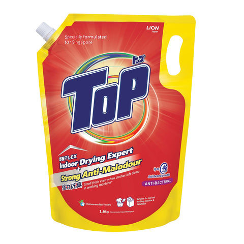 Top Concentrated Liquid Detergent Refill 1.6KG (Anti-Bacterial)