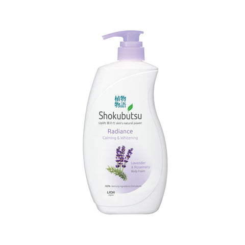 Shokubutsu Radiance Body Foam 900ML (Calming & Whitening)