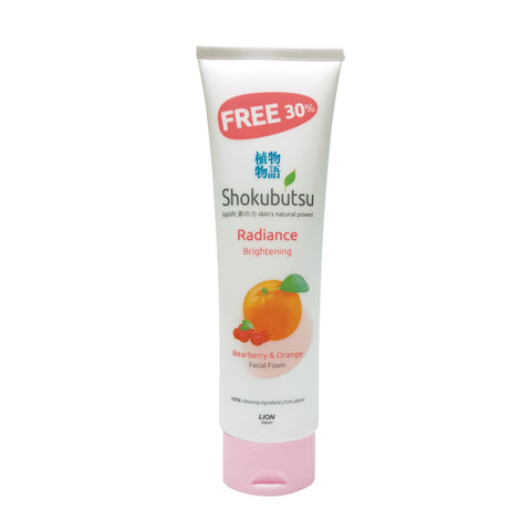 Shokubutsu Radiance Facial Foam 100g +Free 30% (Brightening)