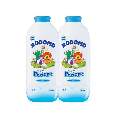 Kodomo Baby Powder 500G Twin Pack (Smooth Comfort)