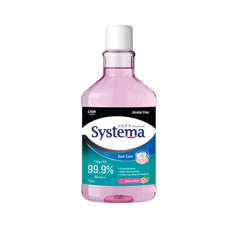 Systema Gum Care Mouthwash Alcohol Free 3 x 750ML (Sakura Mint) Bundle Sales