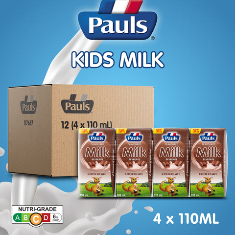 Pauls UHT Kids Milk (Chocolate) 110ML 12 x 4Packs
