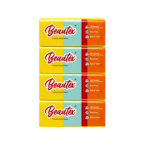 Beautex 3 Ply Softpack Facial Tissues 10 x 4 x 140s Carton Sales