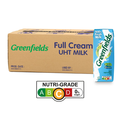 Greenfields UHT Full Cream Milk 250ml x 32 (Case)