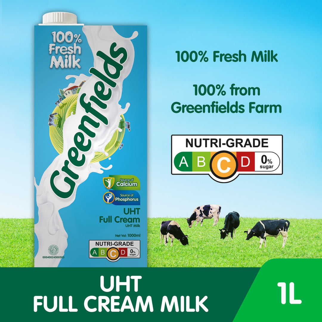 Greenfields UHT Full Cream Milk 1L – PSC e-store