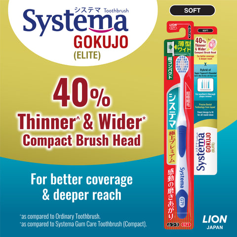 Systema Gokujo Toothbrush Compact Head (Soft)