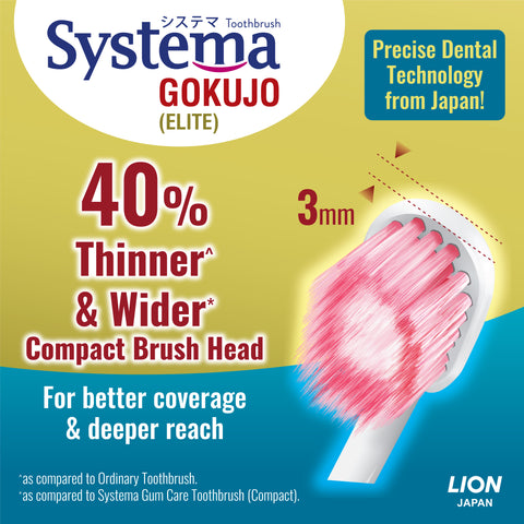 Systema Gokujo Toothbrush Compact Head (Soft)