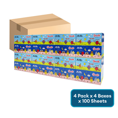 Beautex Mr. Men Little Miss 3 Ply 16 Boxes x 100S Carton sales