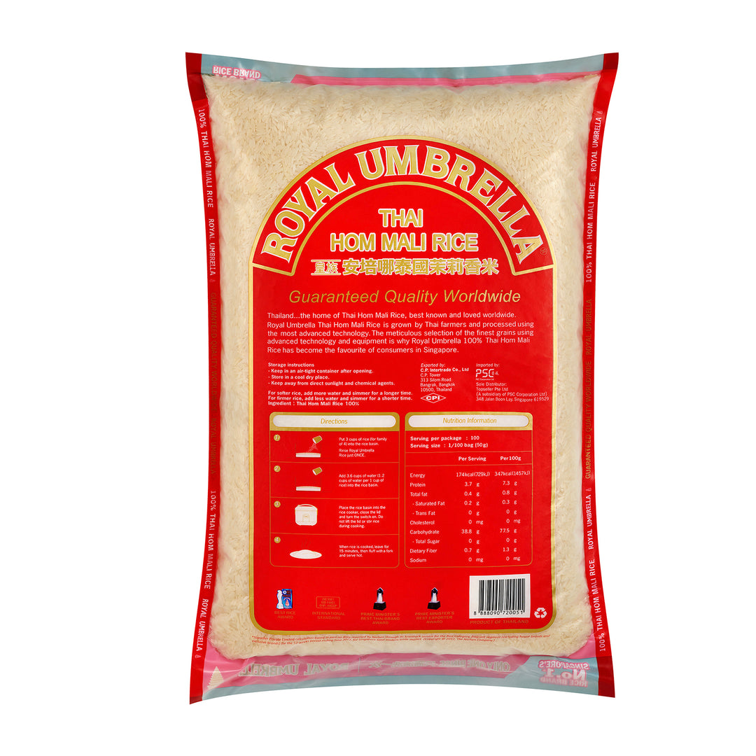 Royal Umbrella Thai Hom Mali Rice 5KG – PSC e-store