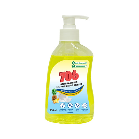 TP706 Antibacterial Pineapple Dishwashing Liquid 250ML (worth $1.95)