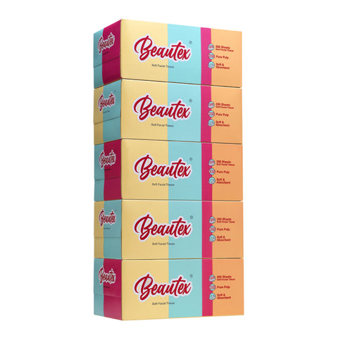 Beautex 2 Ply Tissue Box (5 packs x 200S)