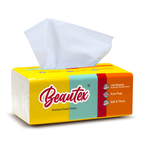Beautex 3 Ply Soft Pack Facial Tissue (4 packs x 140S)