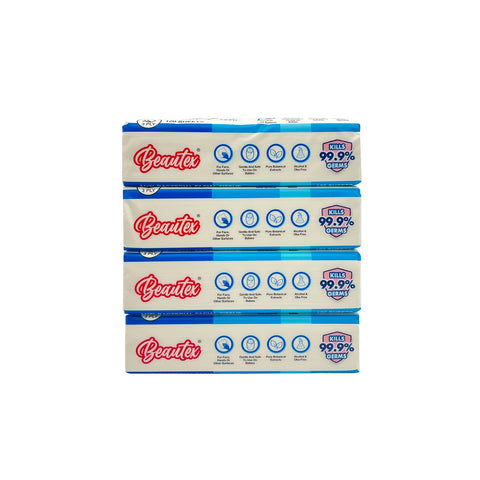 Beautex 3 Ply Anti-Bacterial Facial Tissues 4 Packs X 120S