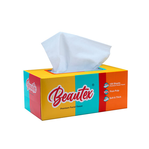 Beautex 3 Ply Facial Tissue Box 10 x (5 boxes x 100S) Carton Sales