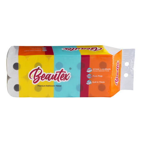 Beautex 3 Ply Toilet Paper (20 rolls x 220S)