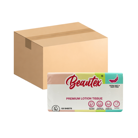 Beautex 3 Ply Premium Lotion Tissue 32 x 120S (Carton Deal)