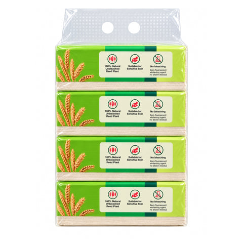 Beautex 3 Ply Premium Sustainable Facial Tissue Soft Pack 4 x 100S