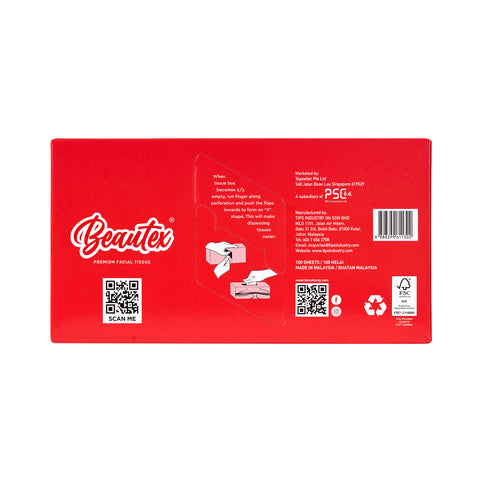 Beautex 3 Ply CNY Tissue Box 10 x (5 boxes x 100s) Carton Sales