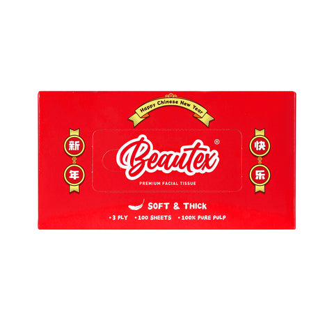 Beautex 3 Ply CNY Tissue Box (5 boxes x 100s)