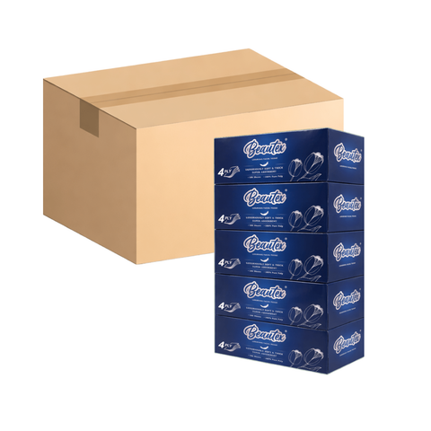 Beautex 4 Ply Luxurious Facial Tissue Box 50 x 100S (Carton Deal)