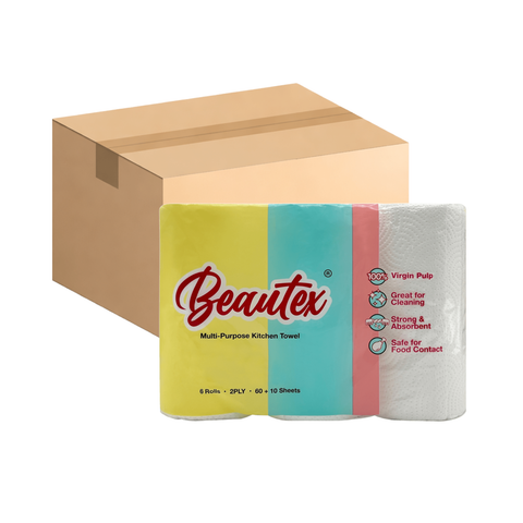 Beautex 2 Ply Multi-Purpose Kitchen Towel 24 x 70S (Carton Deal)
