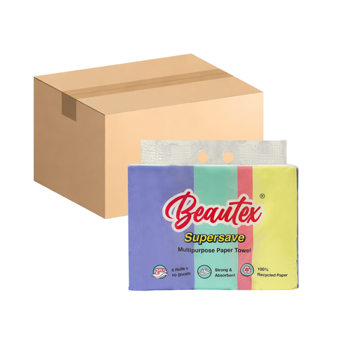 Beautex Supersave 2 Ply Multi-Purpose Paper Towel 24 x 60S (Carton Deal)