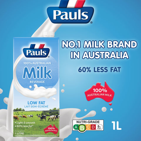 Pauls UHT MIilk 1L (Low Fat)