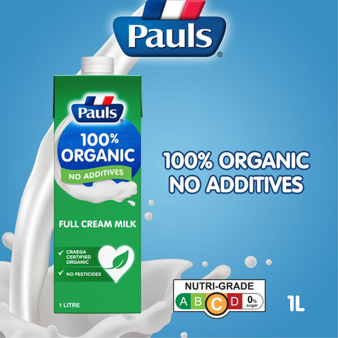 Pauls Organic UHT Milk 1L (Full Cream)