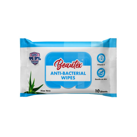 Beautex Anti-bacterial Wipes Aloe Vera (24x 4 x 10 Sheets) Carton Sales