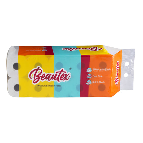 Beautex Toilet Roll 3 Ply Toilet Paper 6 x 20 Rolls x 220S Carton Sales