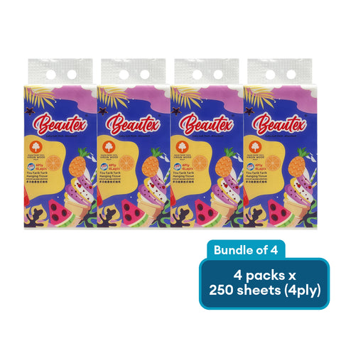 Beautex 4 Ply Hanging Tissue 250S (Buy 4 For $5.80)