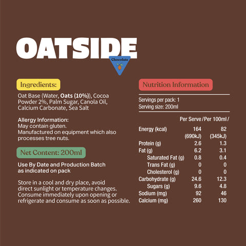 Oatside Barista Blend 200ml x 24 (Chocolate)