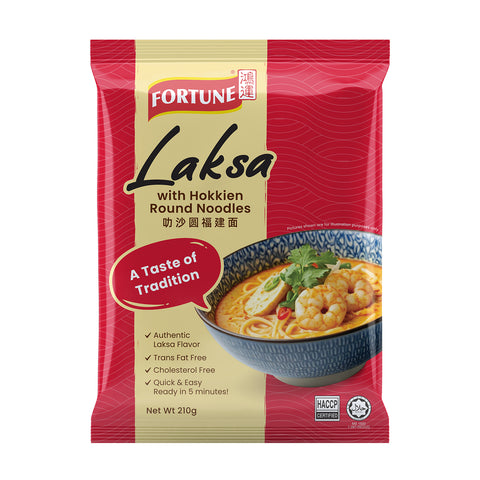 Fortune Laksa with Hokkien Round Noodles 210G