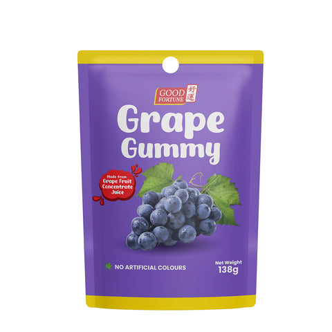 Good Fortune Gummy 138G x 3 Packs (Grape) Bundle Sales